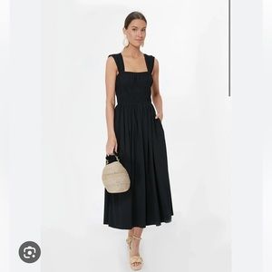 Noah Smocked Dress Black